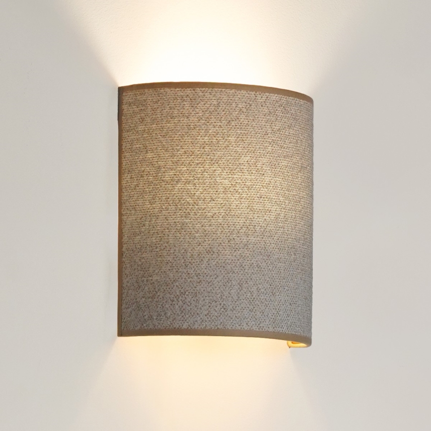 Brilagi - Væglampe SEMI 1xE27/15W/230V diameter 20 cm lysegrå