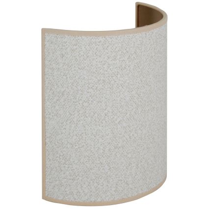 Brilagi - Væglampe SEMI 1xE27/15W/230V diameter 20 cm lysegrå