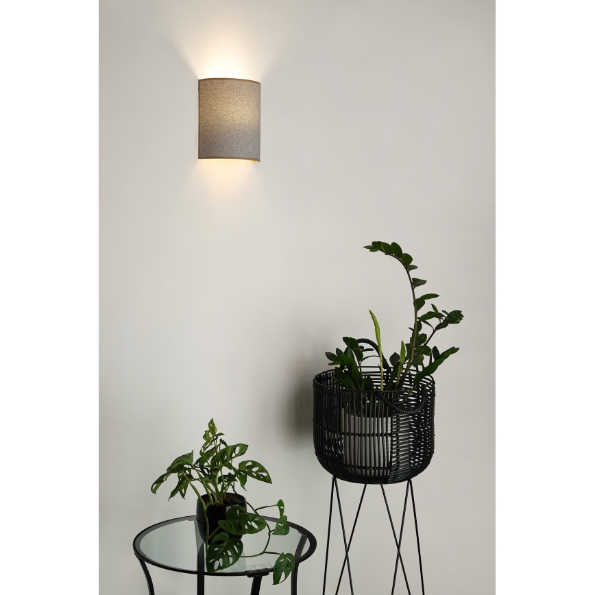 Brilagi - Væglampe SEMI 1xE27/15W/230V diameter 20 cm lysegrå