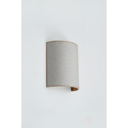 Brilagi - Væglampe SEMI 1xE27/15W/230V diameter 20 cm lysegrå