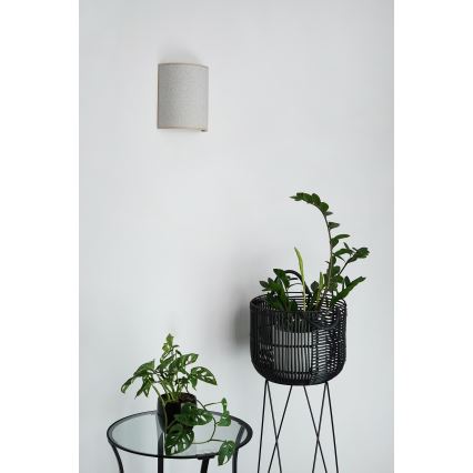 Brilagi - Væglampe SEMI 1xE27/15W/230V diameter 20 cm lysegrå