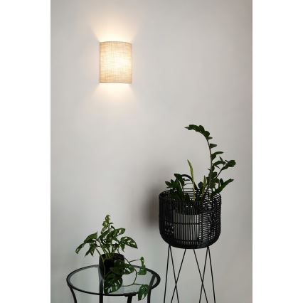 Brilagi - Væglampe SEMI 1xE27/15W/230V diameter 20 cm mørk