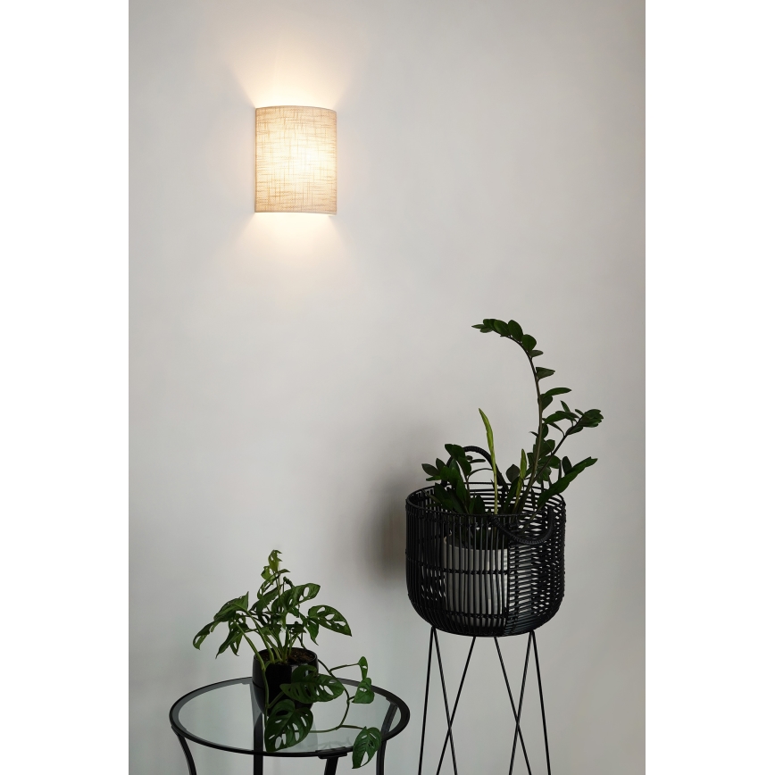 Brilagi - Væglampe SEMI 1xE27/15W/230V diameter 20 cm mørk