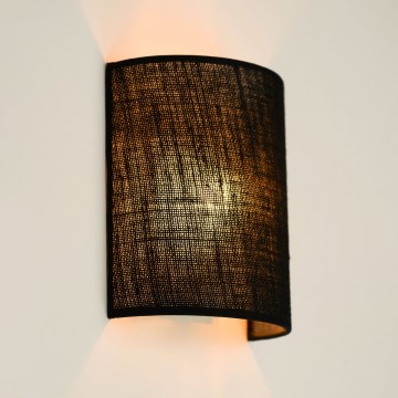 Brilagi - Væglampe SEMI 1xE27/15W/230V diameter 20 cm sort