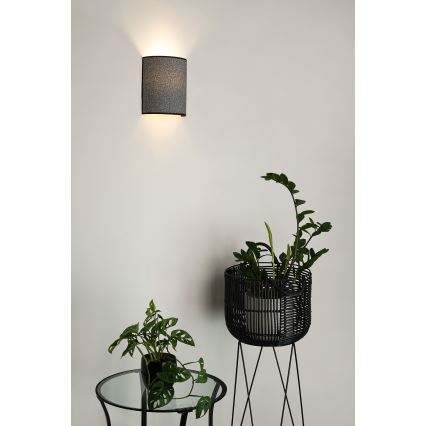Brilagi - Væglampe SEMI 1xE27/15W/230V grå