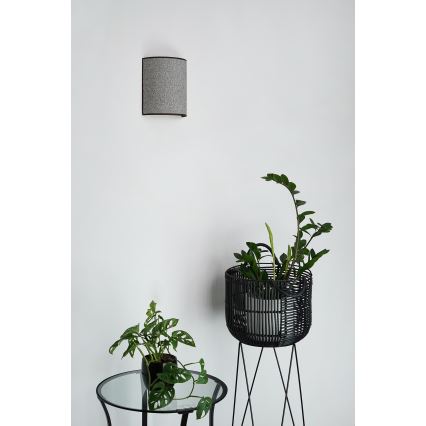 Brilagi - Væglampe SEMI 1xE27/15W/230V grå