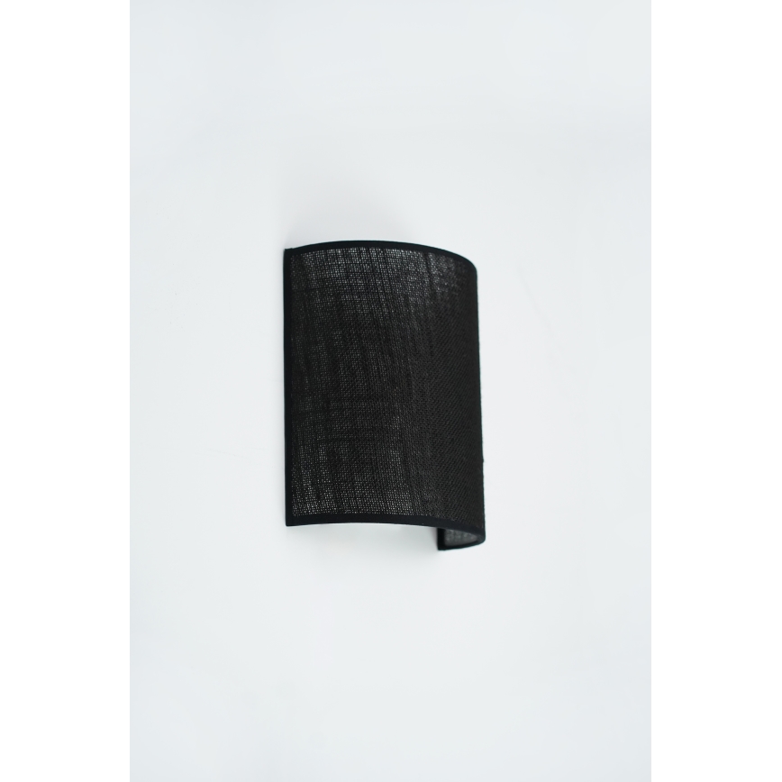 Brilagi - Væglampe SEMI 1xE27/15W/230V Ø 20 cm sort