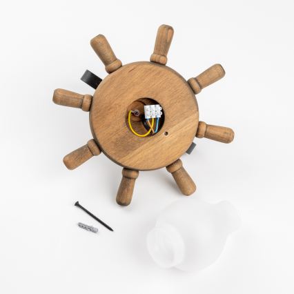 Brilagi - Væglampe TIMONA 1xE14/40W/230V bøg