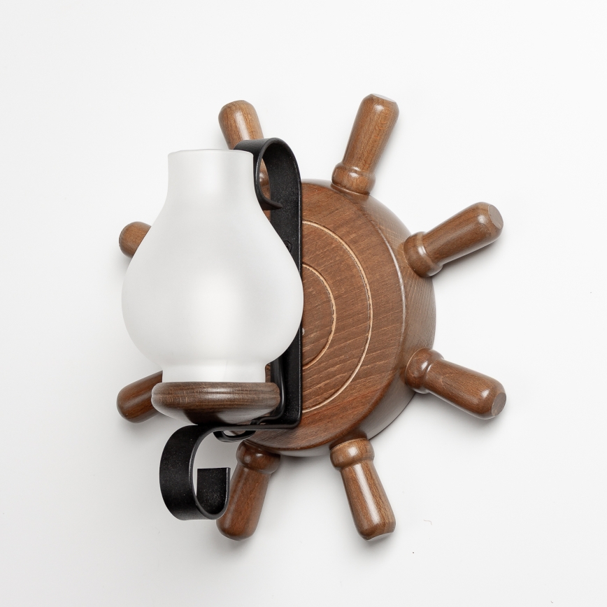 Brilagi - Væglampe TIMONA 1xE14/40W/230V bøg/valnød