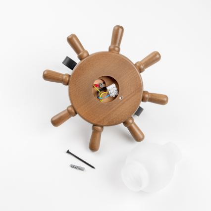 Brilagi - Væglampe TIMONA 1xE14/40W/230V bøg/valnød