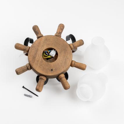 Brilagi - Væglampe TIMONA 2xE14/40W/230V bøg