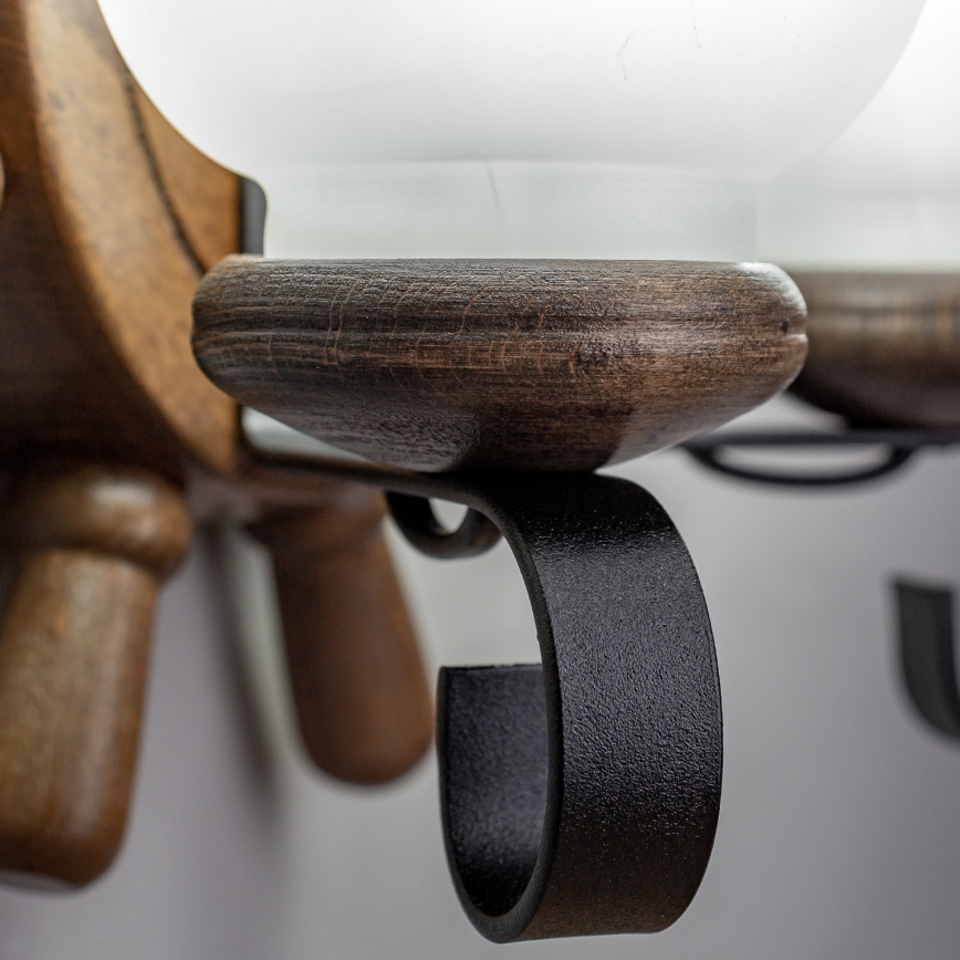 Brilagi - Væglampe TIMONA 2xE14/40W/230V bøg/valnød