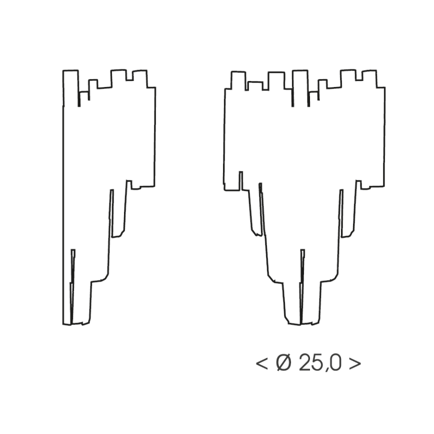 Brilagi - Væglampe VERVE 2xE14/40W/230V sort