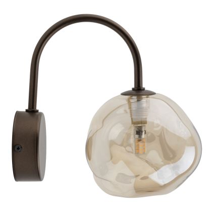 Brilagi - Væglampe VULCANO 1xG9/8W/230V brun/røget beige