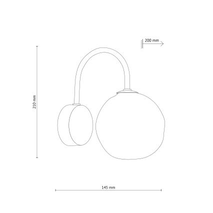 Brilagi - Væglampe VULCANO 1xG9/8W/230V brun/røget beige