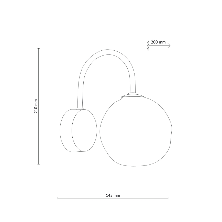 Brilagi - Væglampe VULCANO 1xG9/8W/230V guld/røgfarvet beige