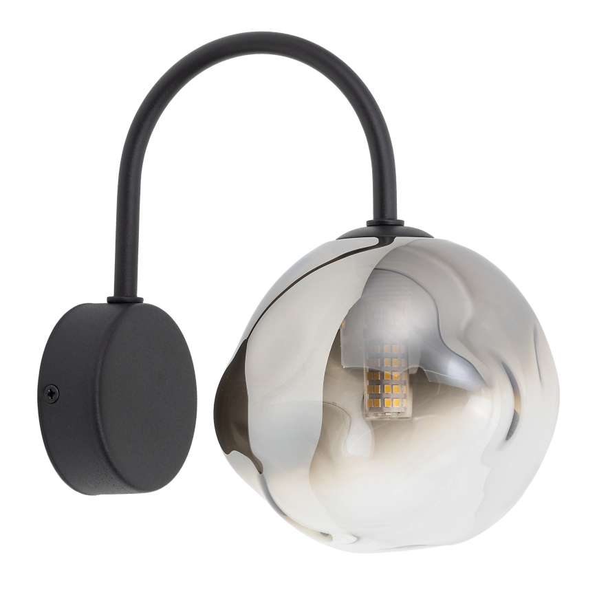 Brilagi - Væglampe VULCANO 1xG9/8W/230V sort/røget sort