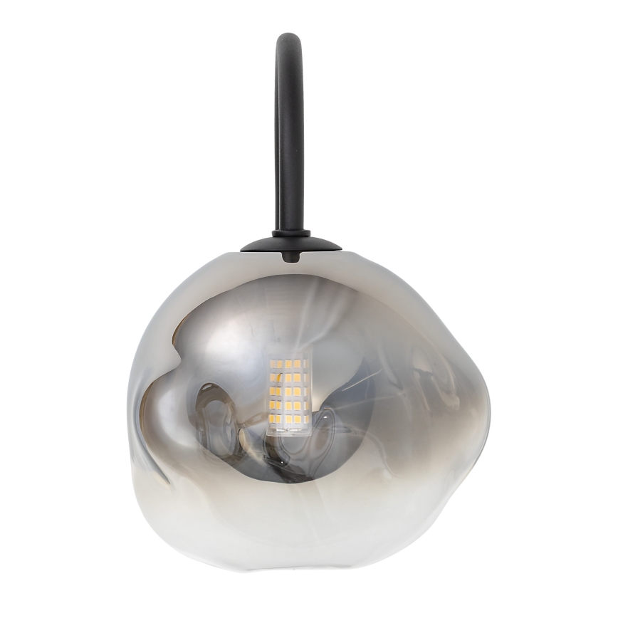 Brilagi - Væglampe VULCANO 1xG9/8W/230V sort/røget sort