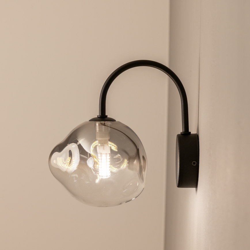 BRILAGI - Væglampe VULCANO 1xG9/8W/230V sort/røget sort