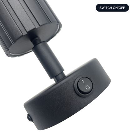 Brilagi - Vægmonteret spot CRISPINA 1xGU10/10W/230V sort