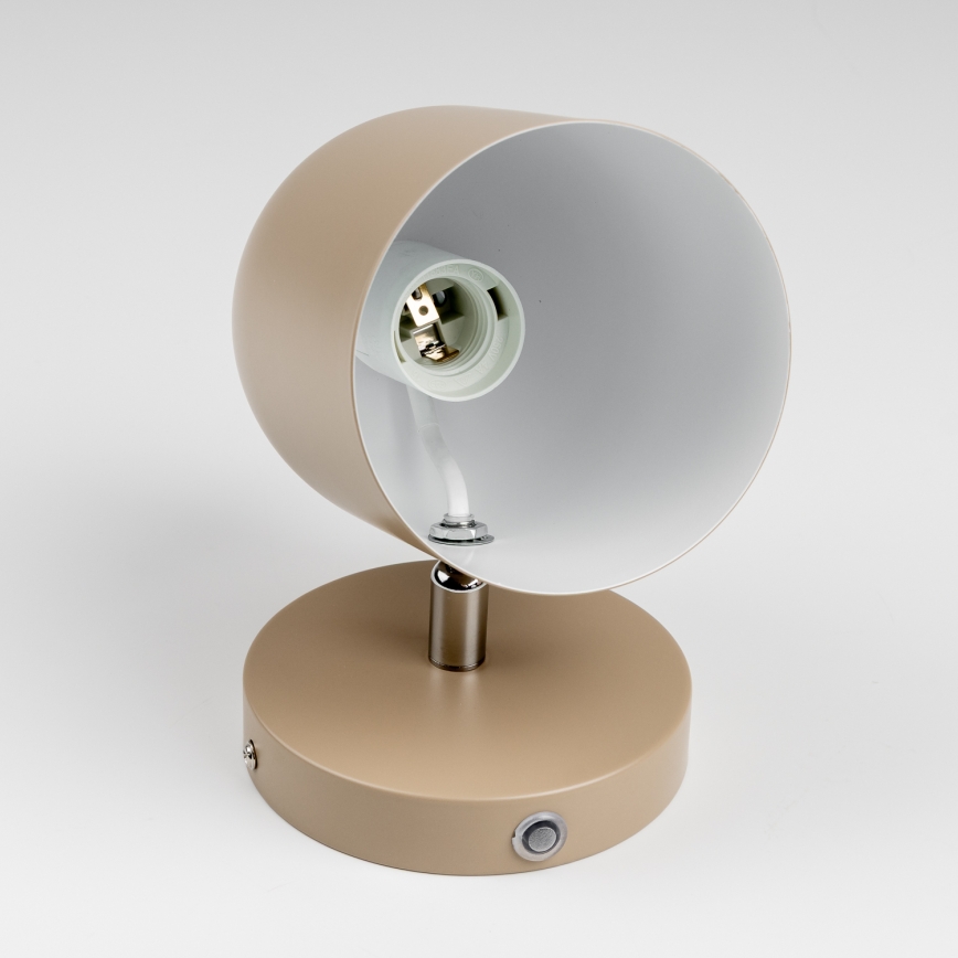 Brilagi - Vægmonteret spotlampe GALLION 1xE27/15W/230V beige