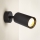 Brilagi - Vægmonteret spotlampe med afbryder SELE 1xGU10/30W/230V sort