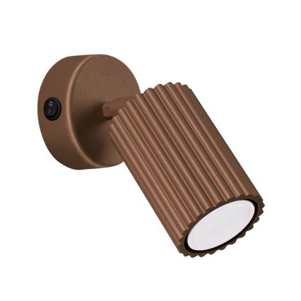 Brilagi - Vægspot CRESTO 1xGU10/10W/230V brun