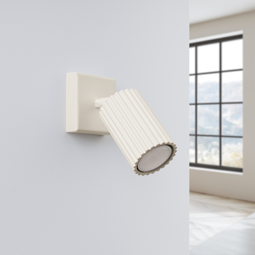 Brilagi - Vægspot CRESTO 1xGU10/10W/230V cremefarvet