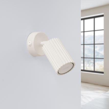 Brilagi - Vægspot CRESTO 1xGU10/10W/230V cremefarvet