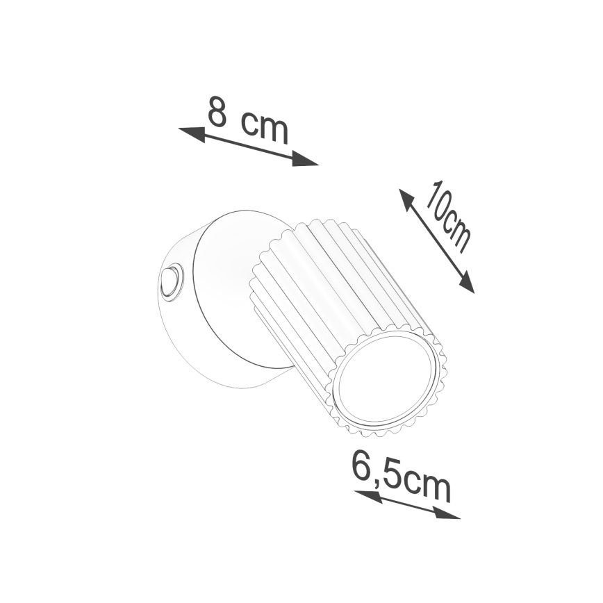 Brilagi - Vægspot CRESTO 1xGU10/10W/230V cremefarvet