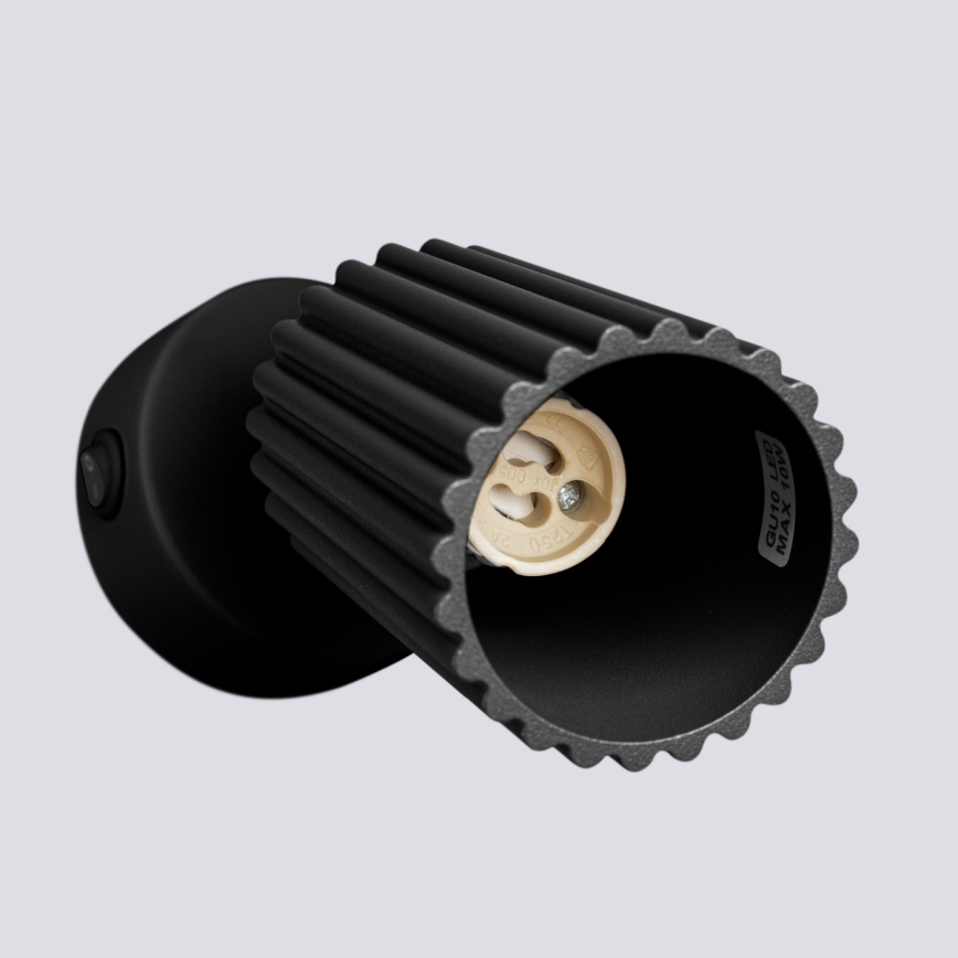 Brilagi - Vægspot CRESTO 1xGU10/10W/230V sort