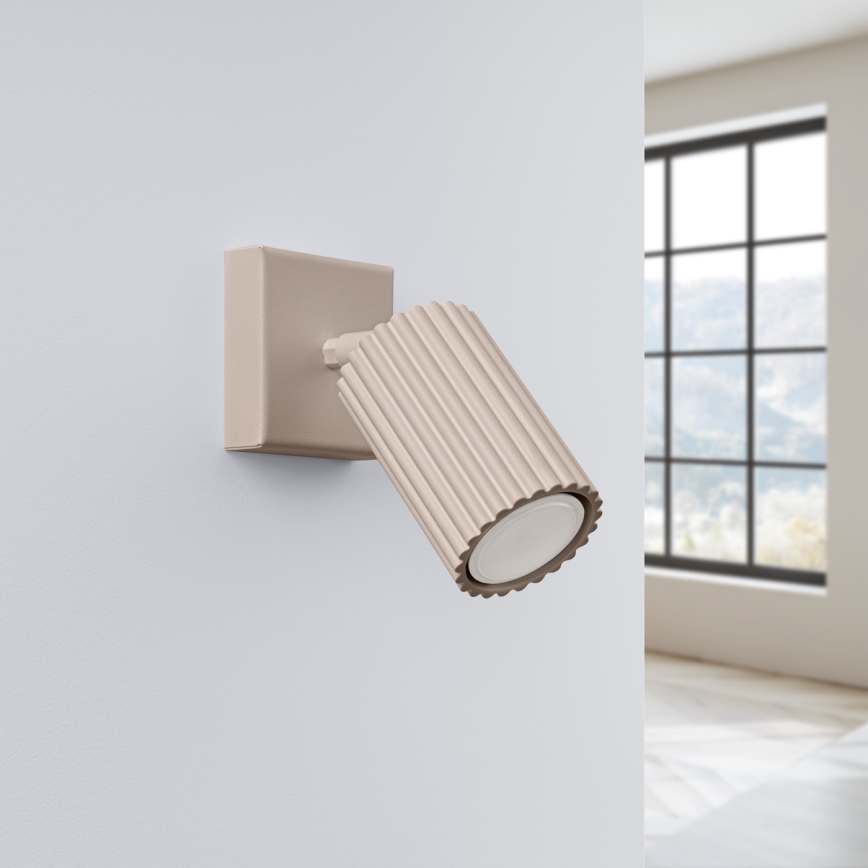 Brilagi - Vægspot CRESTO 1xGU10/10W/230V taupe