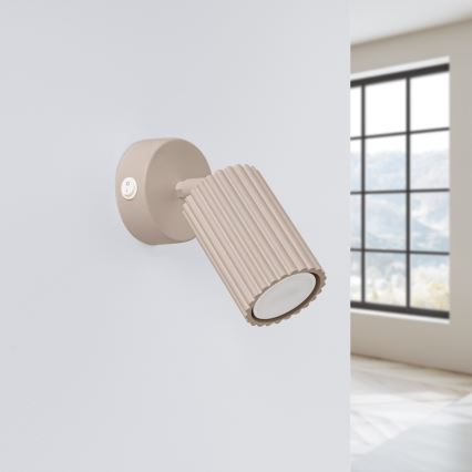Brilagi - Vægspot CRESTO 1xGU10/10W/230V taupe