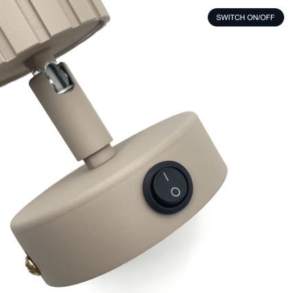 Brilagi - Vægspot CRISPINA 1xGU10/10W/230V beige