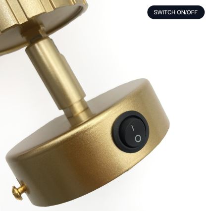 Brilagi - Vægspot CRISPINA 1xGU10/10W/230V i guld