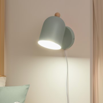 Brilagi - Vægspot GALLION 1xE27/15W/230V grøn