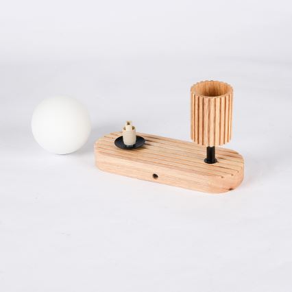 Brilagi - Vægmonteret spotlampe MODERN WOOD 1xG9/5W/230V + 1xGU10/8W i træ