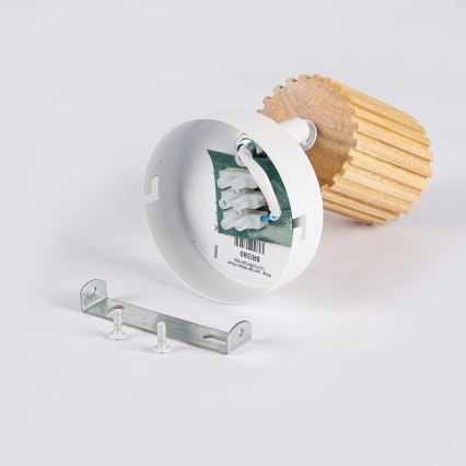 Brilagi - Vægspot MODERN WOOD 1xGU10/8W/230V træ/hvid