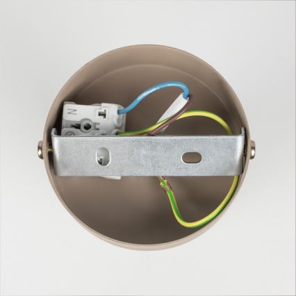 Brilagi - Vægspot POKER 1xGU10/25W/230V beige/guldfarvet