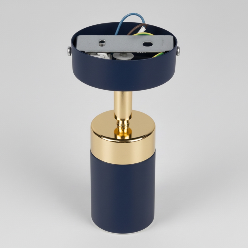 Brilagi - Vægspot POKER 1xGU10/25W/230V blå/guldfarvet