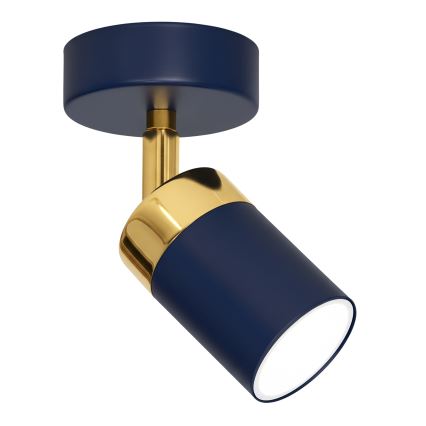 Brilagi - Vægspot POKER 1xGU10/25W/230V blå/guldfarvet