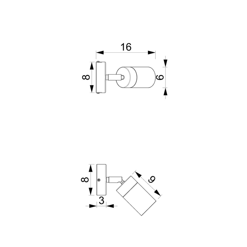 Brilagi - Vægspot POKER 1xGU10/25W/230V grøn/guldfarvet