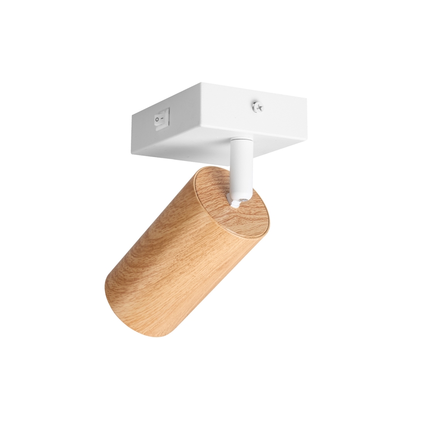 Brilagi - Vægspot SELE 1xGU10/30W/230V hvid/eg decor