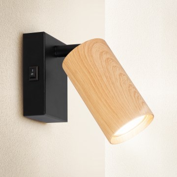 Brilagi - Vægspot SELE 1xGU10/30W/230V sort/eg decor