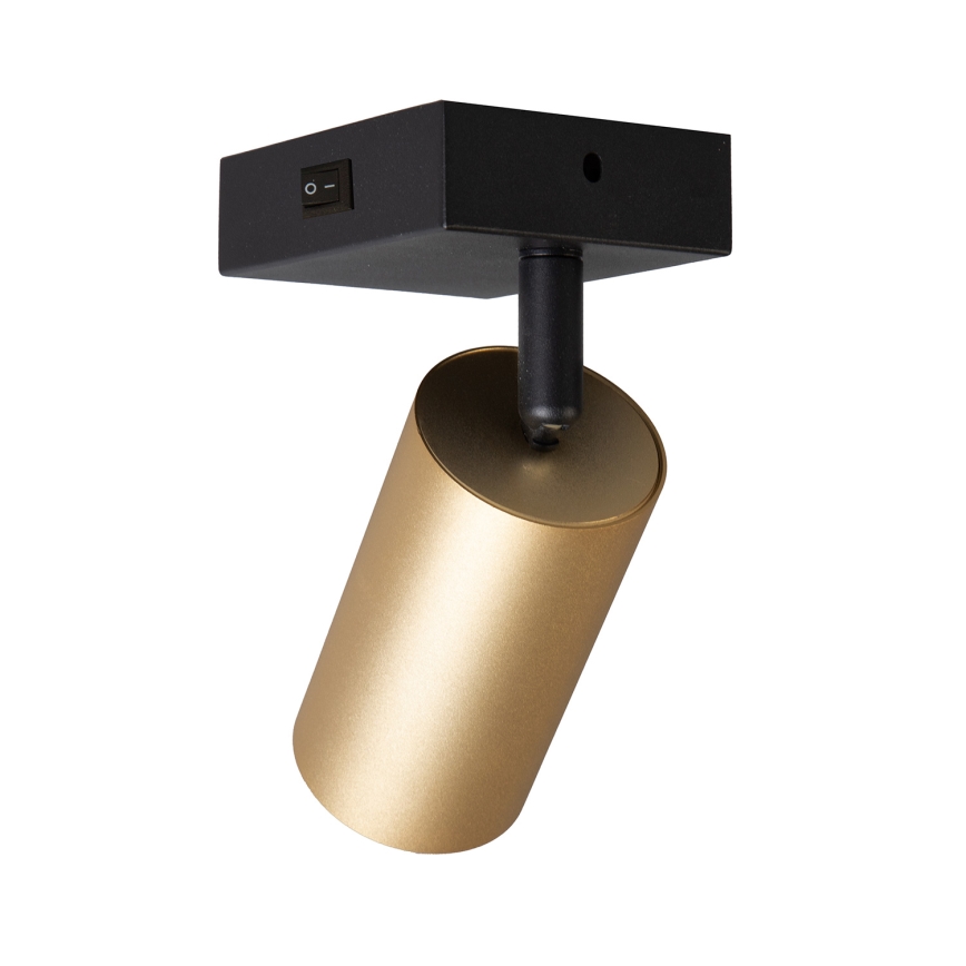 Brilagi - Vægspot SELE 1xGU10/30W/230V sort/guldfarvet