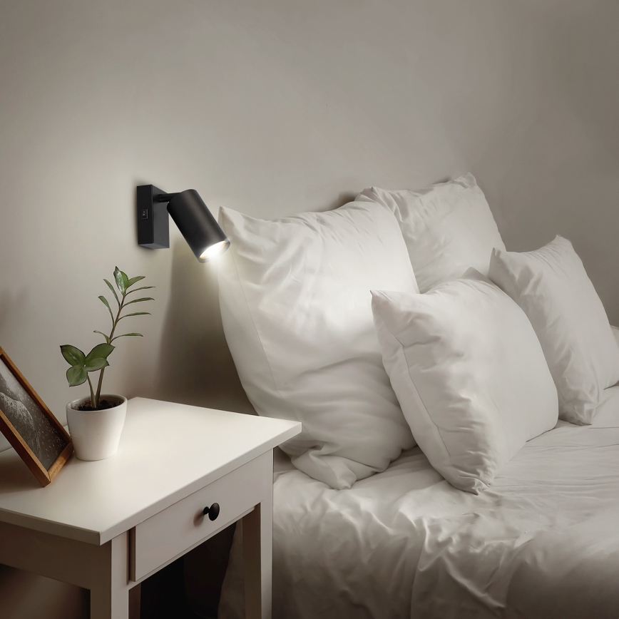 Brilagi - Vægspot SELE 1xGU10/30W/230V sort