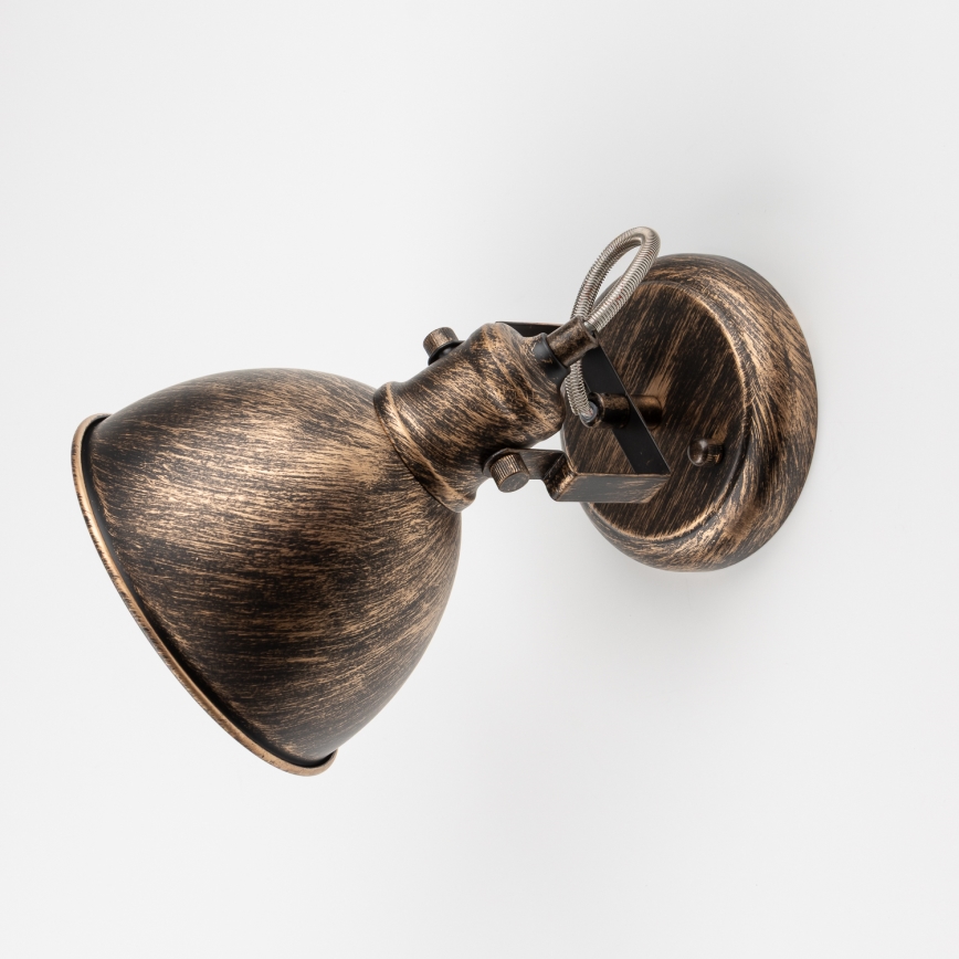 Brilagi - Vægspot TECHNO 1xE27/60W/230V bronze/patina