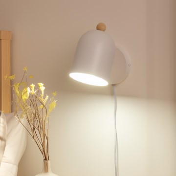 Brilagi - Vægspotlampe GALLION 1xE27/15W/230V hvid