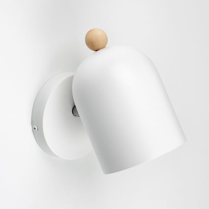 Brilagi - Vægspotlampe GALLION 1xE27/15W/230V hvid