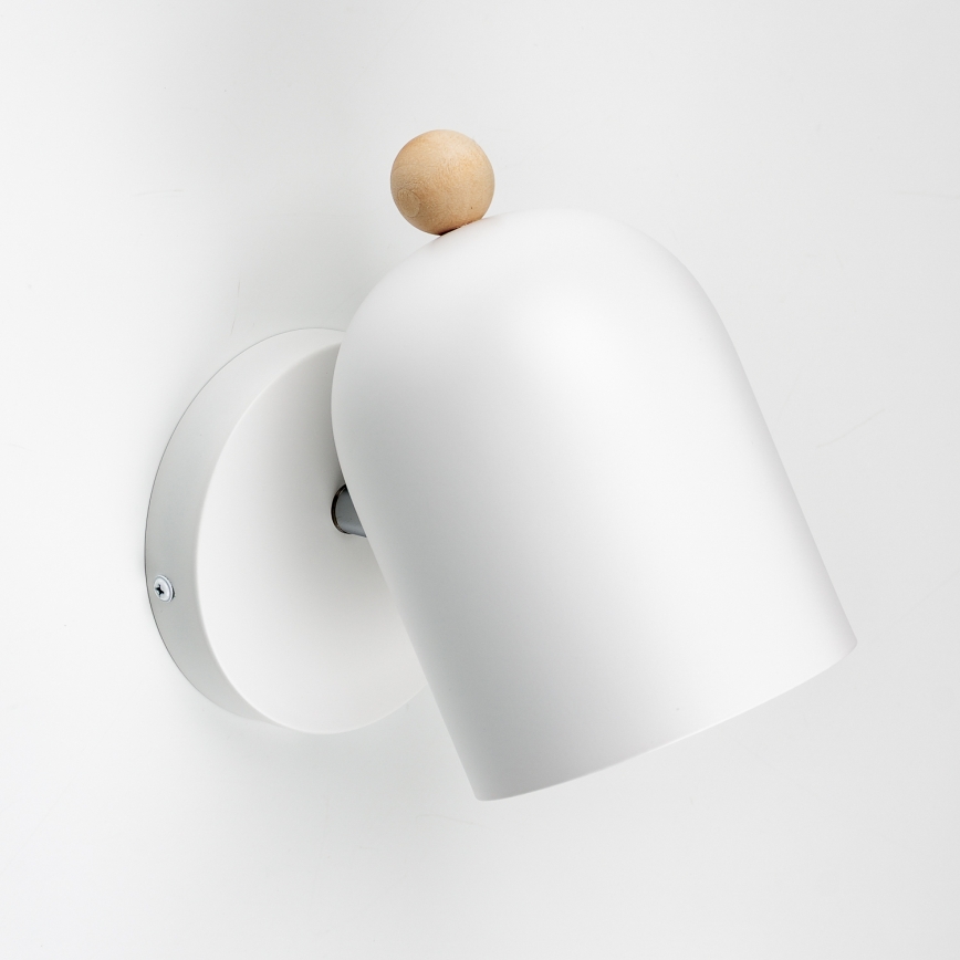 Brilagi - Vægspotlampe GALLION 1xE27/15W/230V hvid